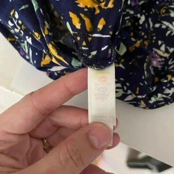 Lularoe TC Multi on Blue Legging - Picture 3 of 4